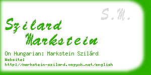 szilard markstein business card